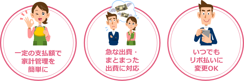 一定の支払額で家計管理を簡単に
